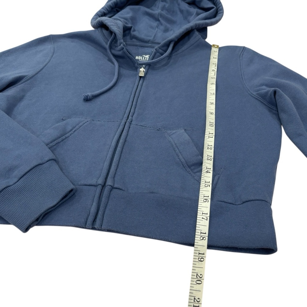 Small Hollister Blue Zip-Up Hoodie - Picture 3 of 6